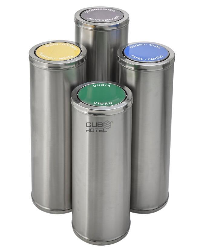 Ecoponto em Bloco Aço Inox Escovado